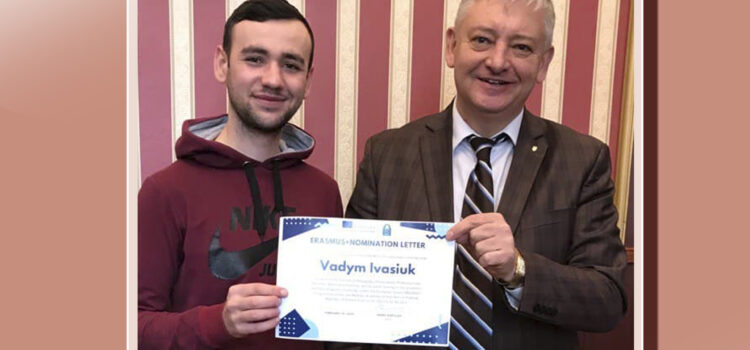 Congratulations to a new Erasmus+ student Congratulations to a new Erasmus+ student