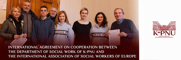 International agreement on cooperation between the Department of Social Work of K-PNU and the International Association of Social Workers of Europe