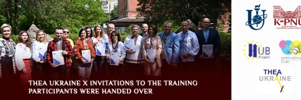 THEA Ukraine X invitations to the training participants were handed over