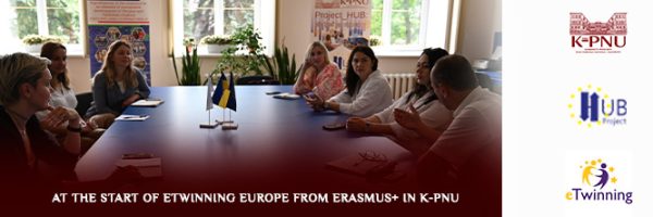 At the start of ETwinning Europe from Erasmus+ in K-PNU
